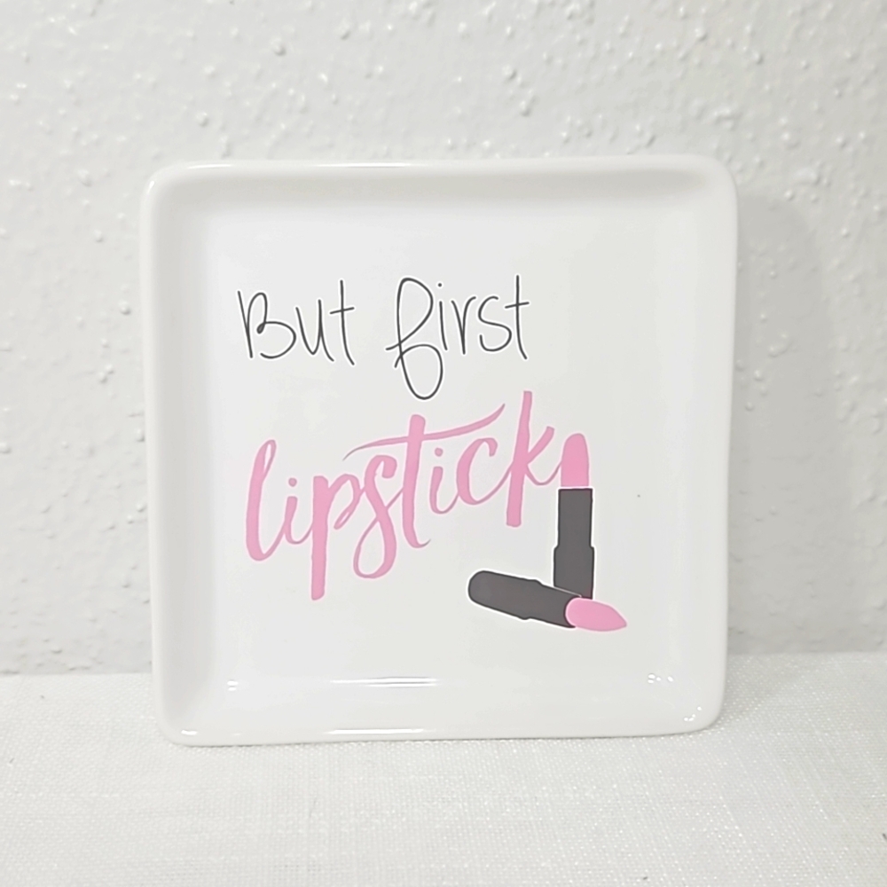 beautiful hobby lobby but first lipstick jewelry trinket tray accessory